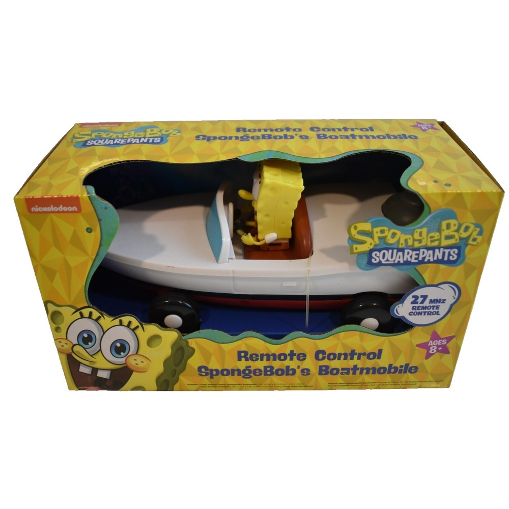 Nickelodeon SpongeBob SquarePants Remote Control Boatmobile Toy ET-0826 New